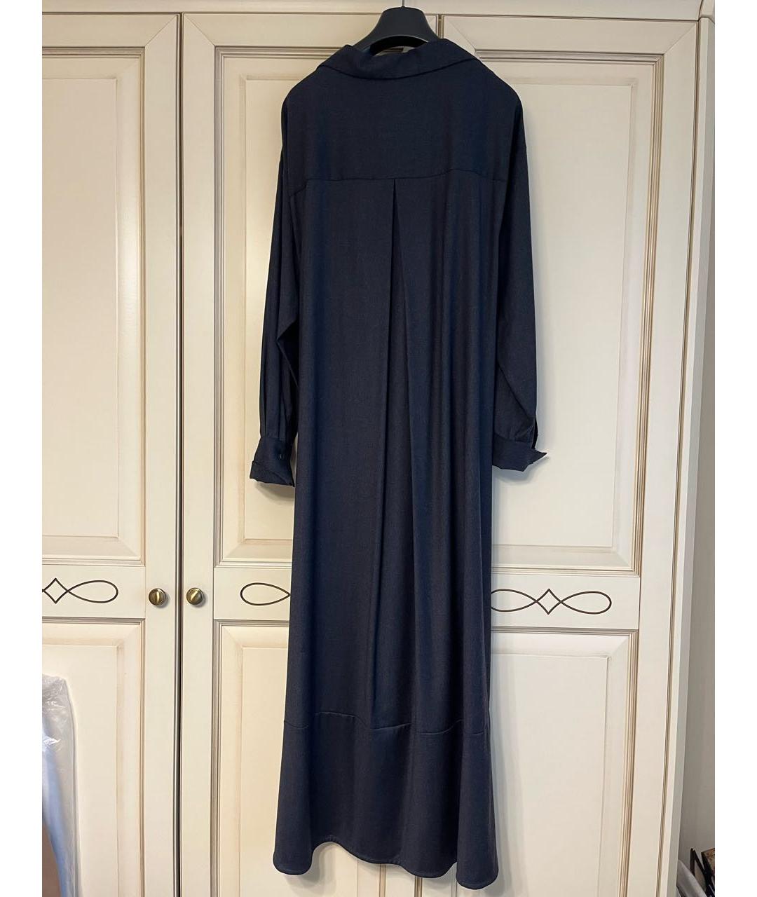 EREDA Темно-синее шерстяное платье, фото 2