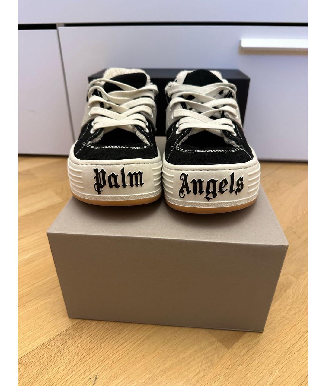 PALM ANGELS Черные низкие кроссовки / кеды, фото 3