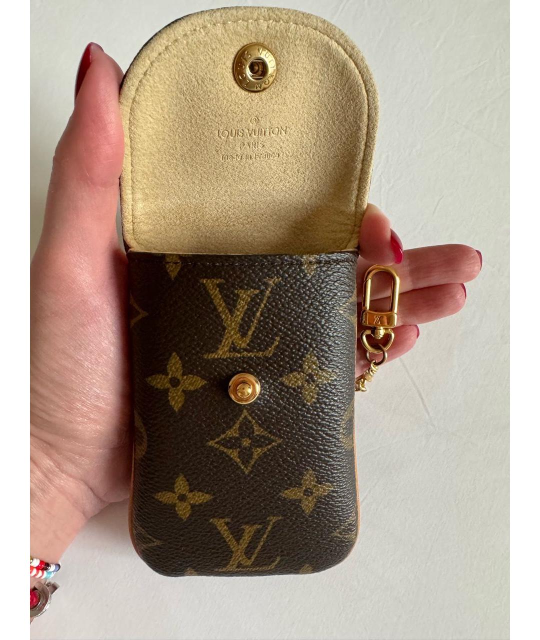 LOUIS VUITTON PRE-OWNED Коричневый брелок, фото 6