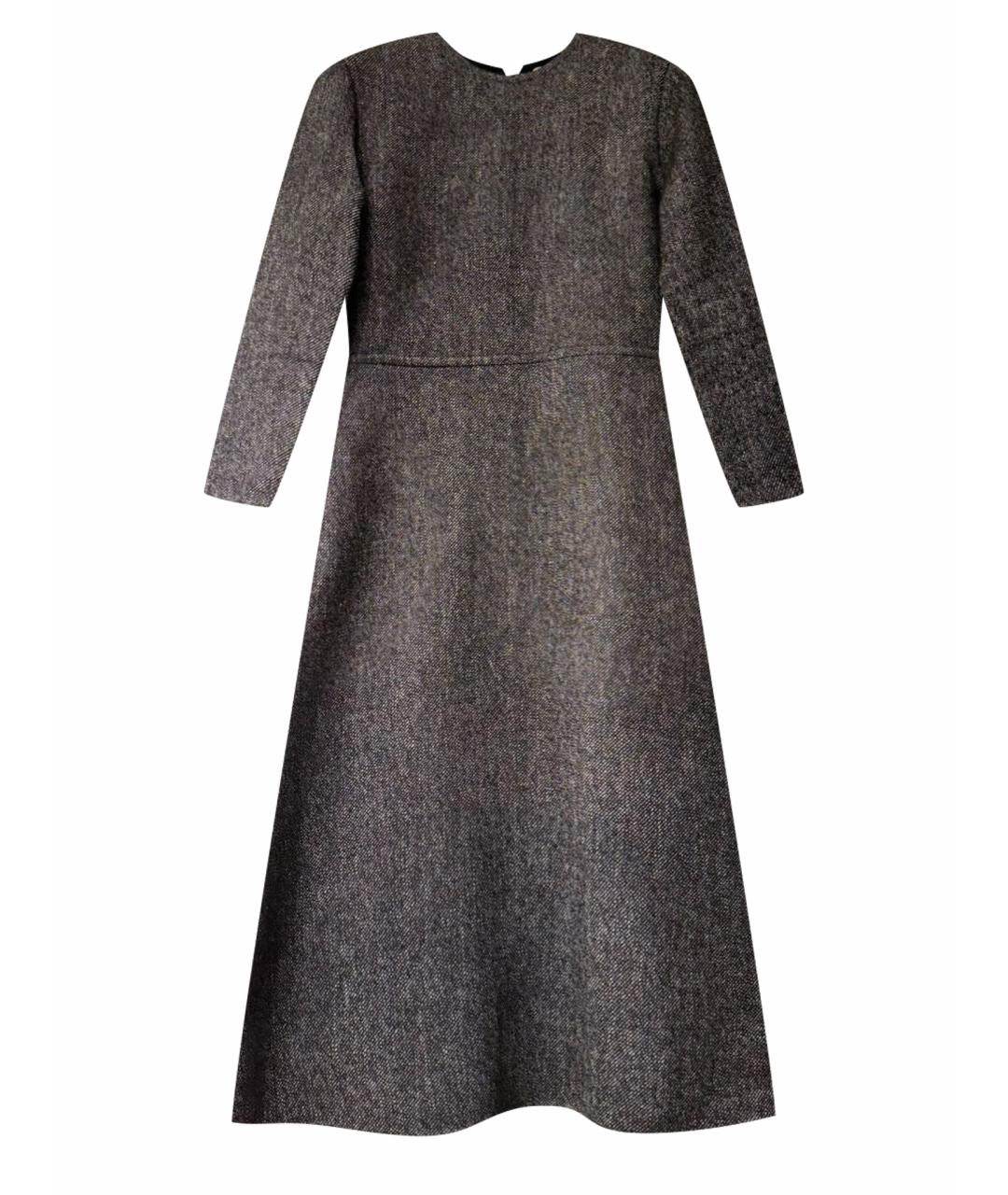 CELINE PRE-OWNED Серое шерстяное повседневное платье, фото 1