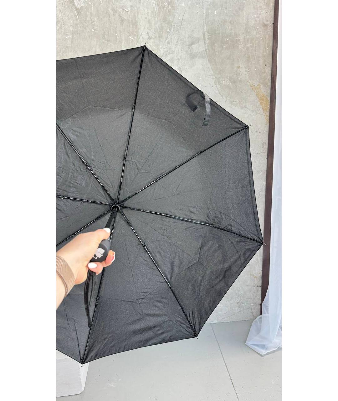 KARL LAGERFELD Черный зонт, фото 3