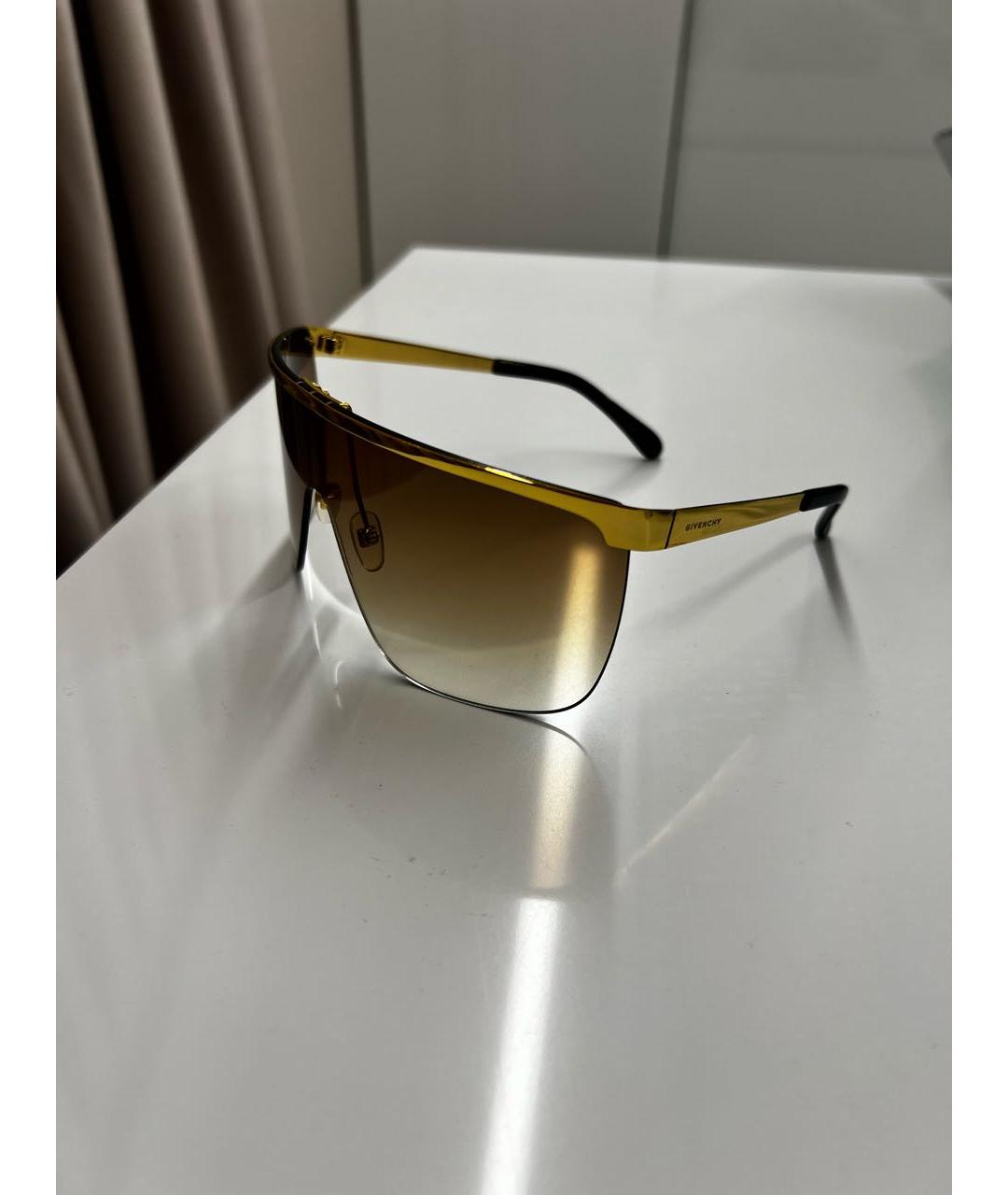 GIVENCHY Золотые солнцезащитные очки, фото 2