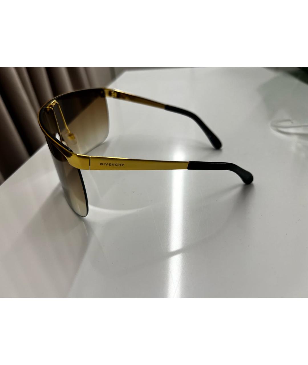 GIVENCHY Золотые солнцезащитные очки, фото 3