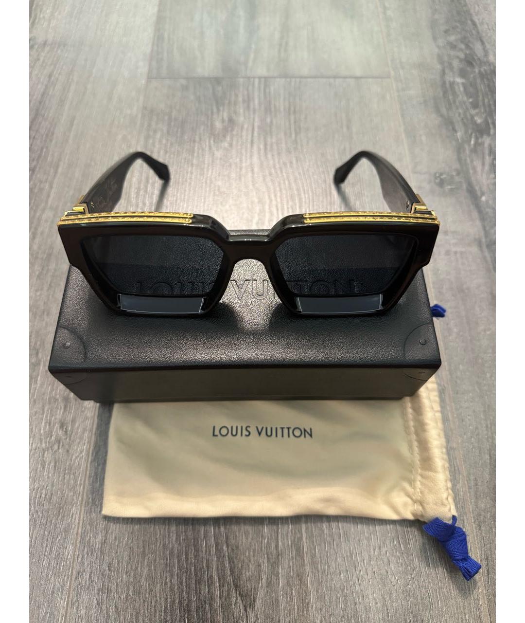 LOUIS VUITTON PRE-OWNED Черные пластиковые солнцезащитные очки, фото 2