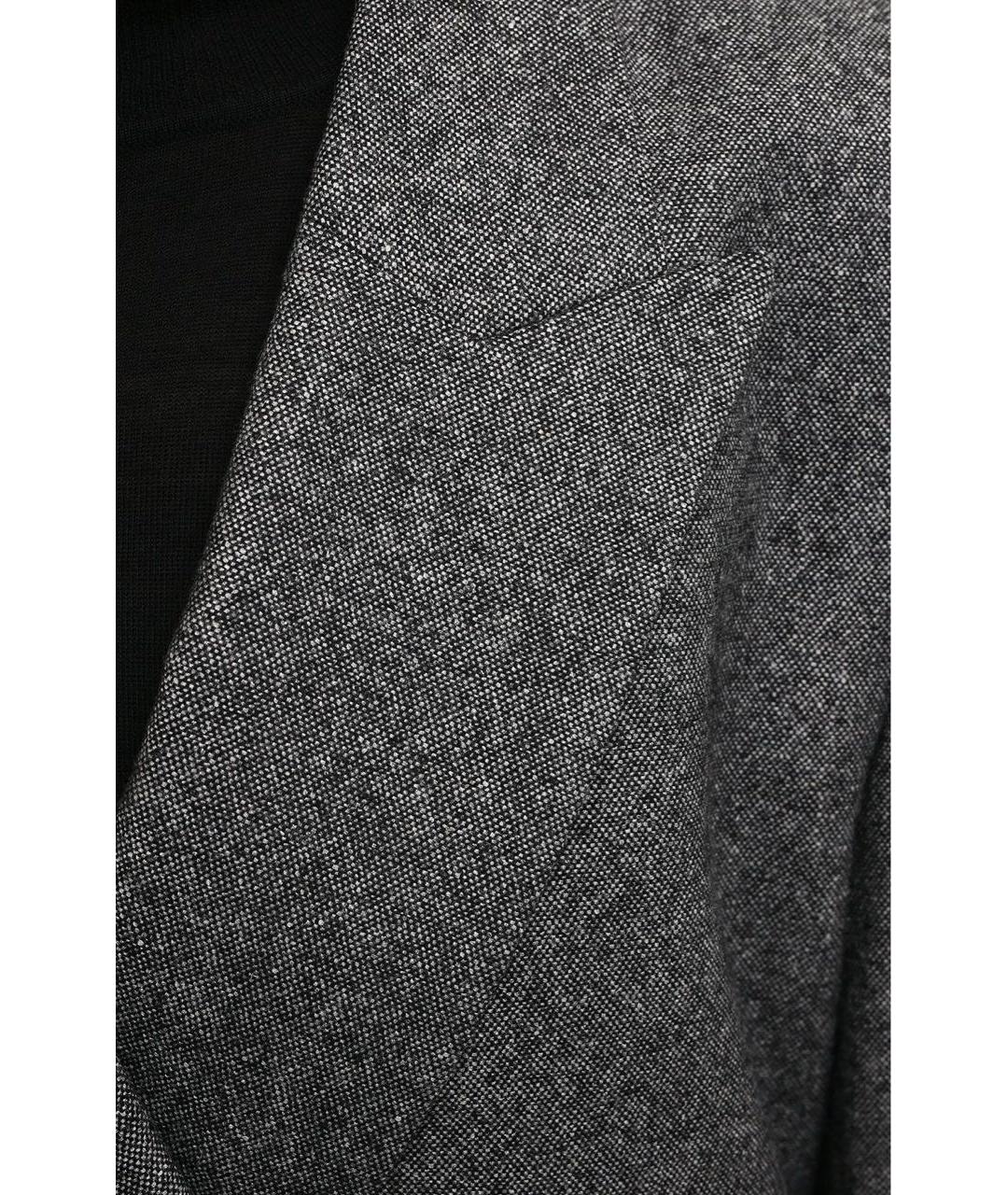 ACNE STUDIOS Серый шерстяной жакет/пиджак, фото 5