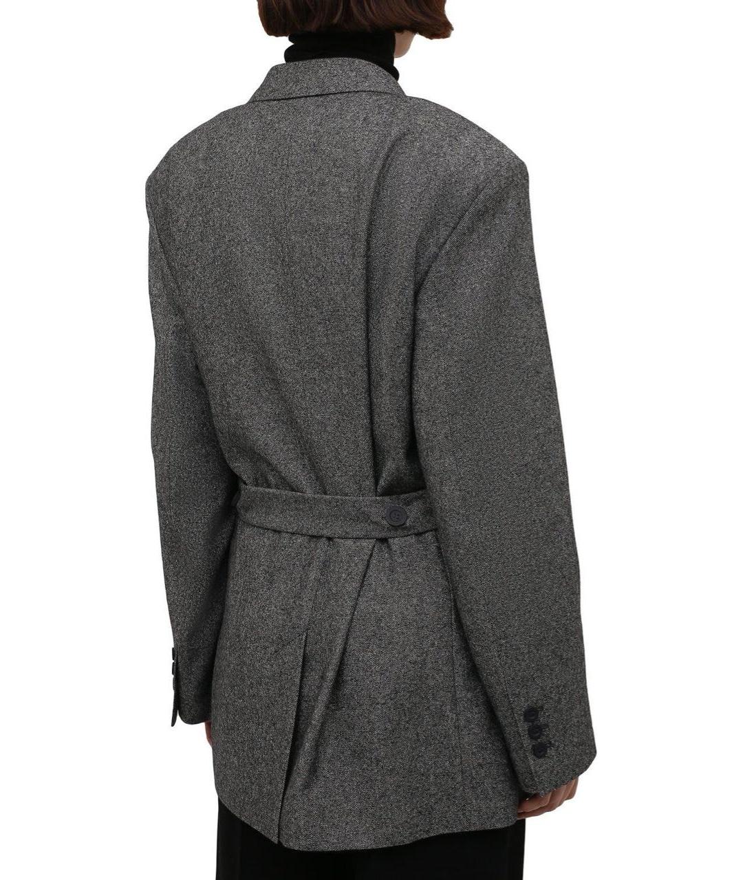 ACNE STUDIOS Серый шерстяной жакет/пиджак, фото 4