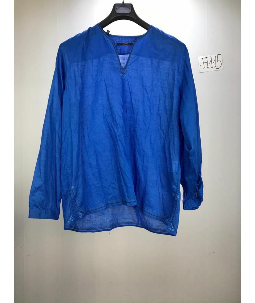 GUCCI Синяя хлопковая кэжуал рубашка, фото 5