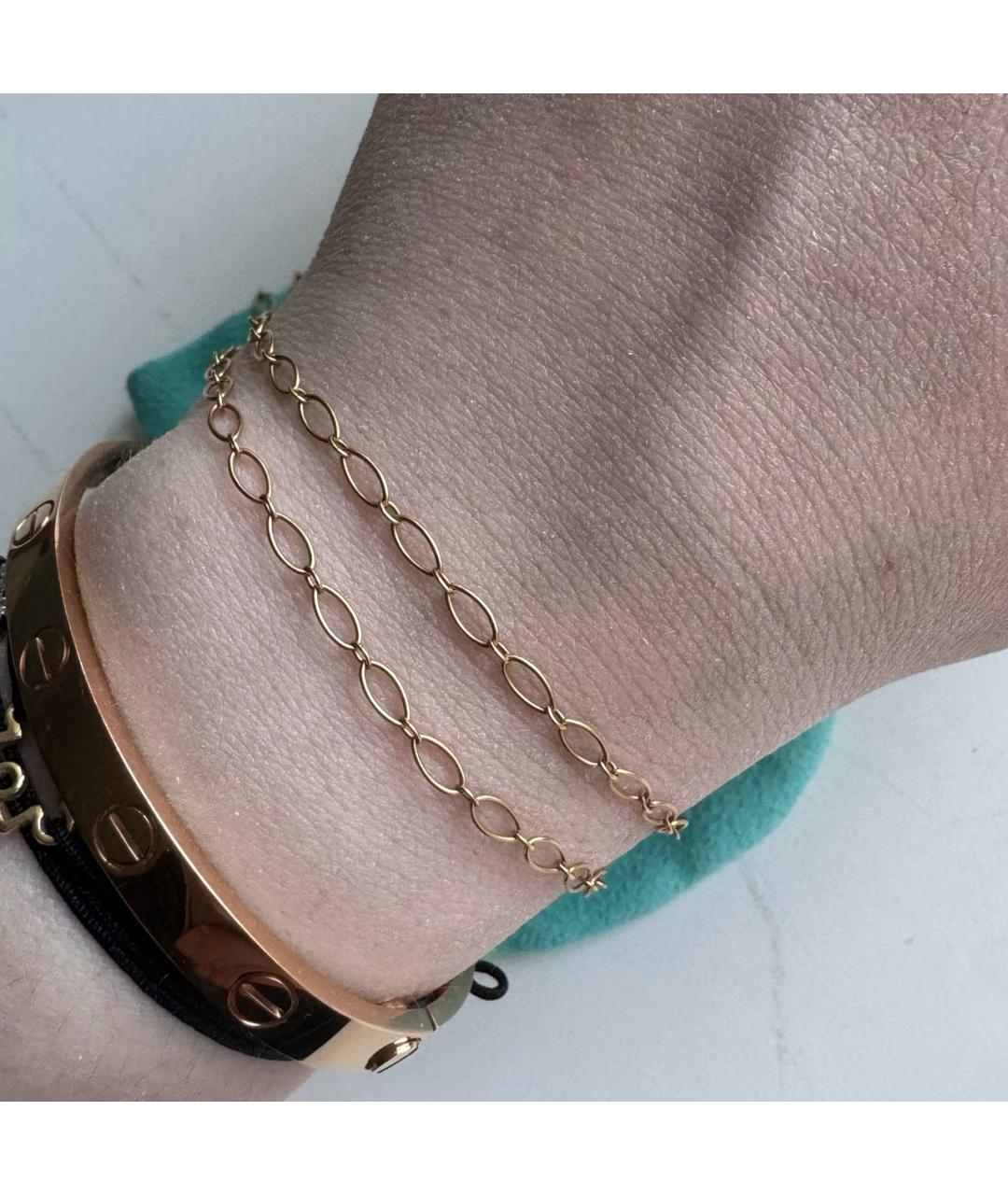 TIFFANY&CO Желтая цепочка из желтого золота, фото 4