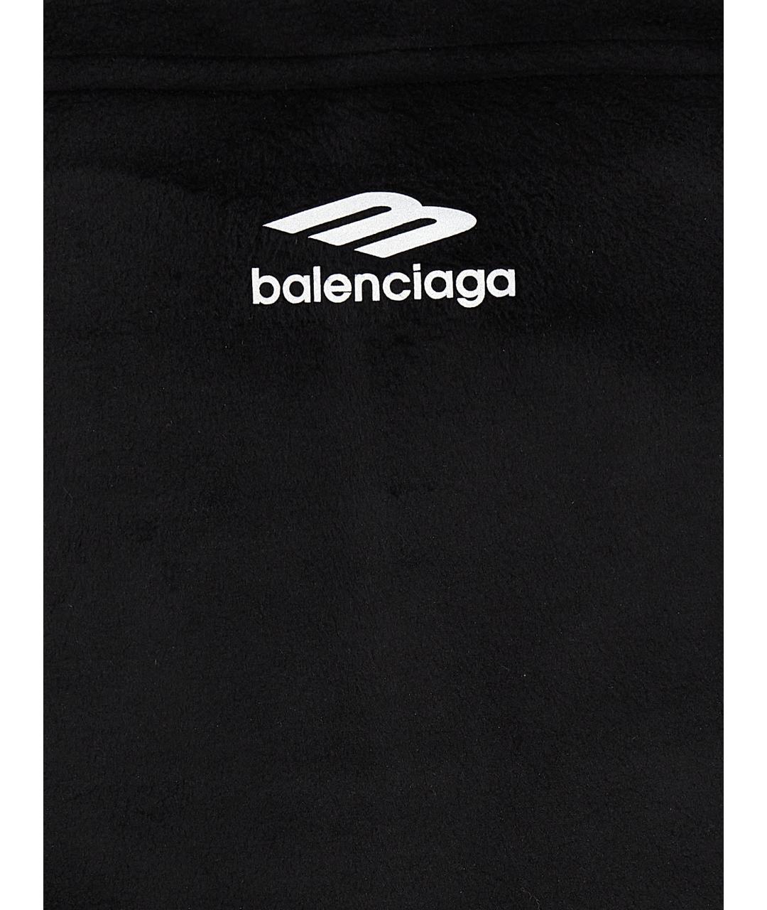 BALENCIAGA Черный шарф, фото 3