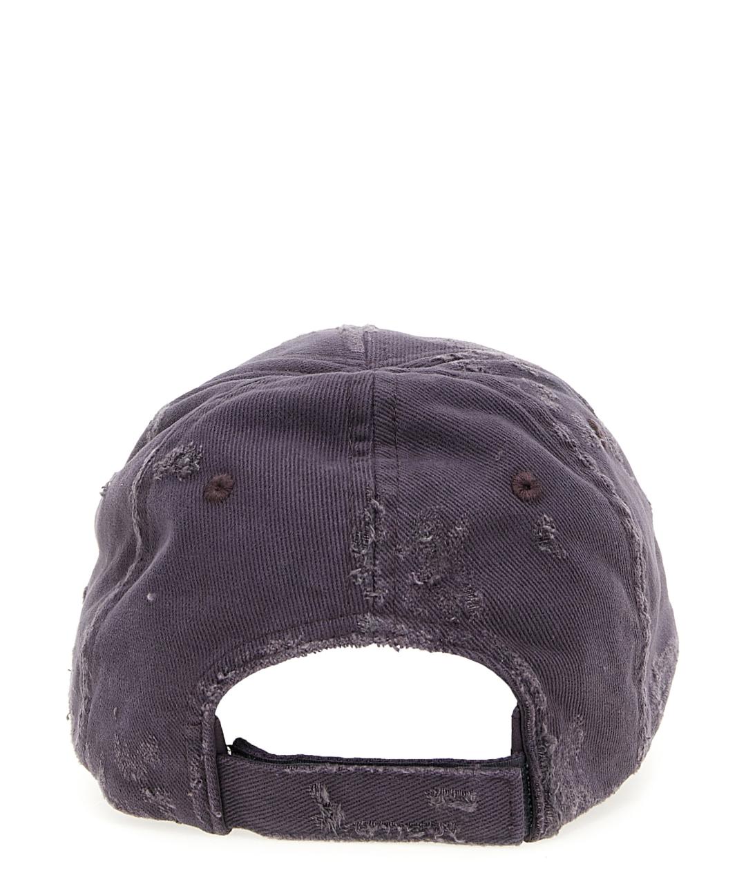 BALENCIAGA Фиолетовая хлопковая кепка/бейсболка, фото 3
