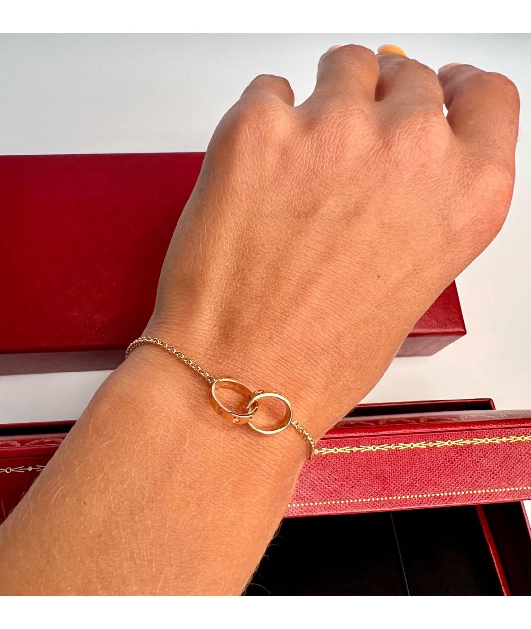 CARTIER Белый браслет из желтого золота, фото 5