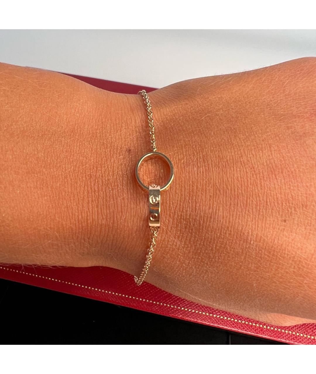 CARTIER Белый браслет из желтого золота, фото 7
