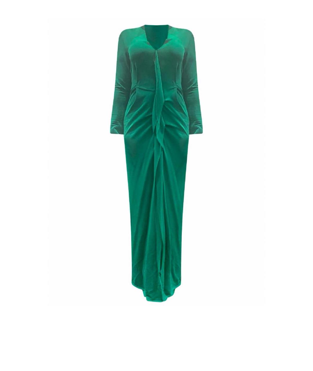 ROLAND MOURET Зеленые полиэстеровое вечернее платье, фото 9