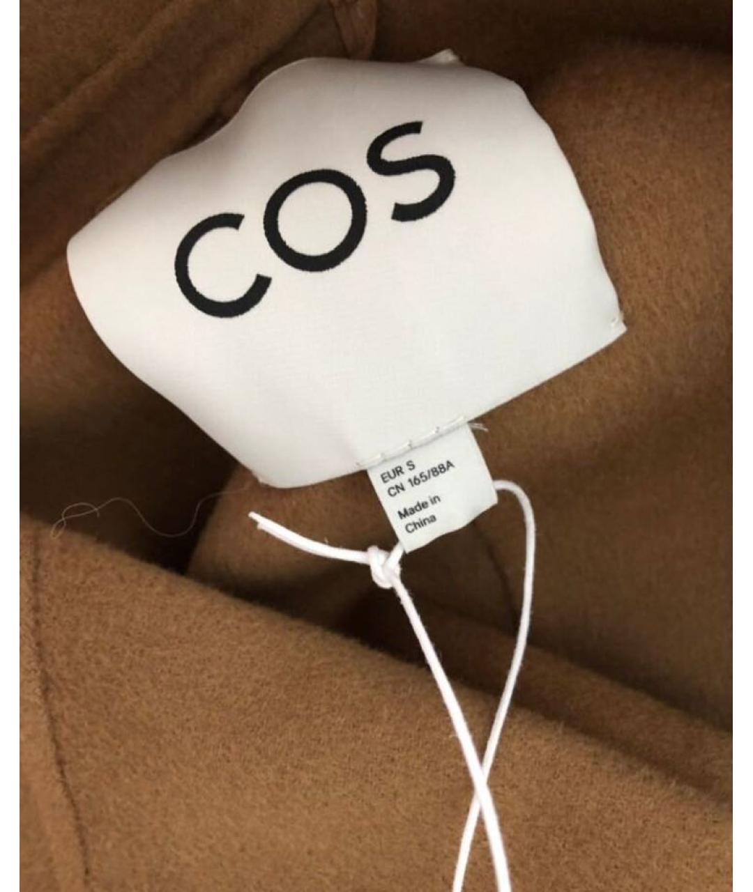 COS Коричневое шерстяное пальто, фото 7