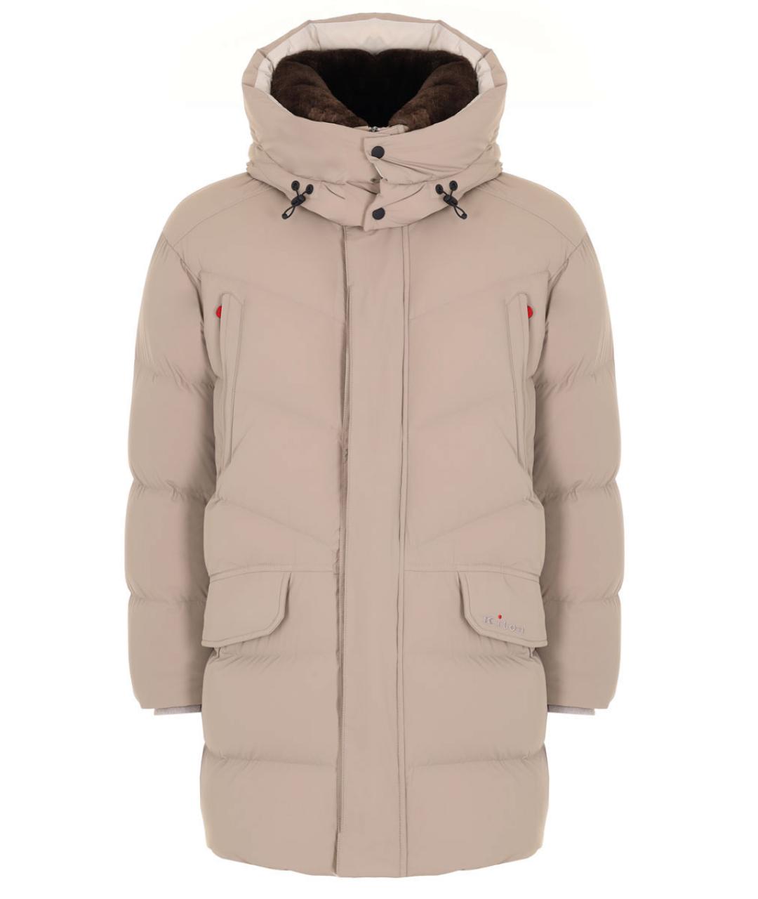 KITON Бежевый пуховик, фото 1