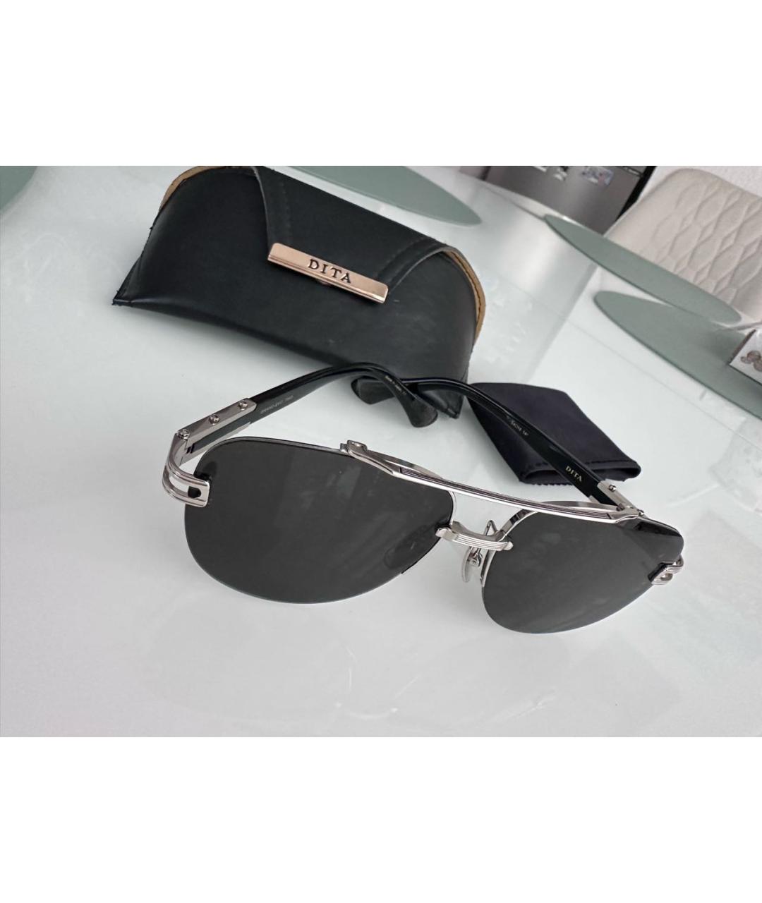 DITA Черные металлические солнцезащитные очки, фото 2