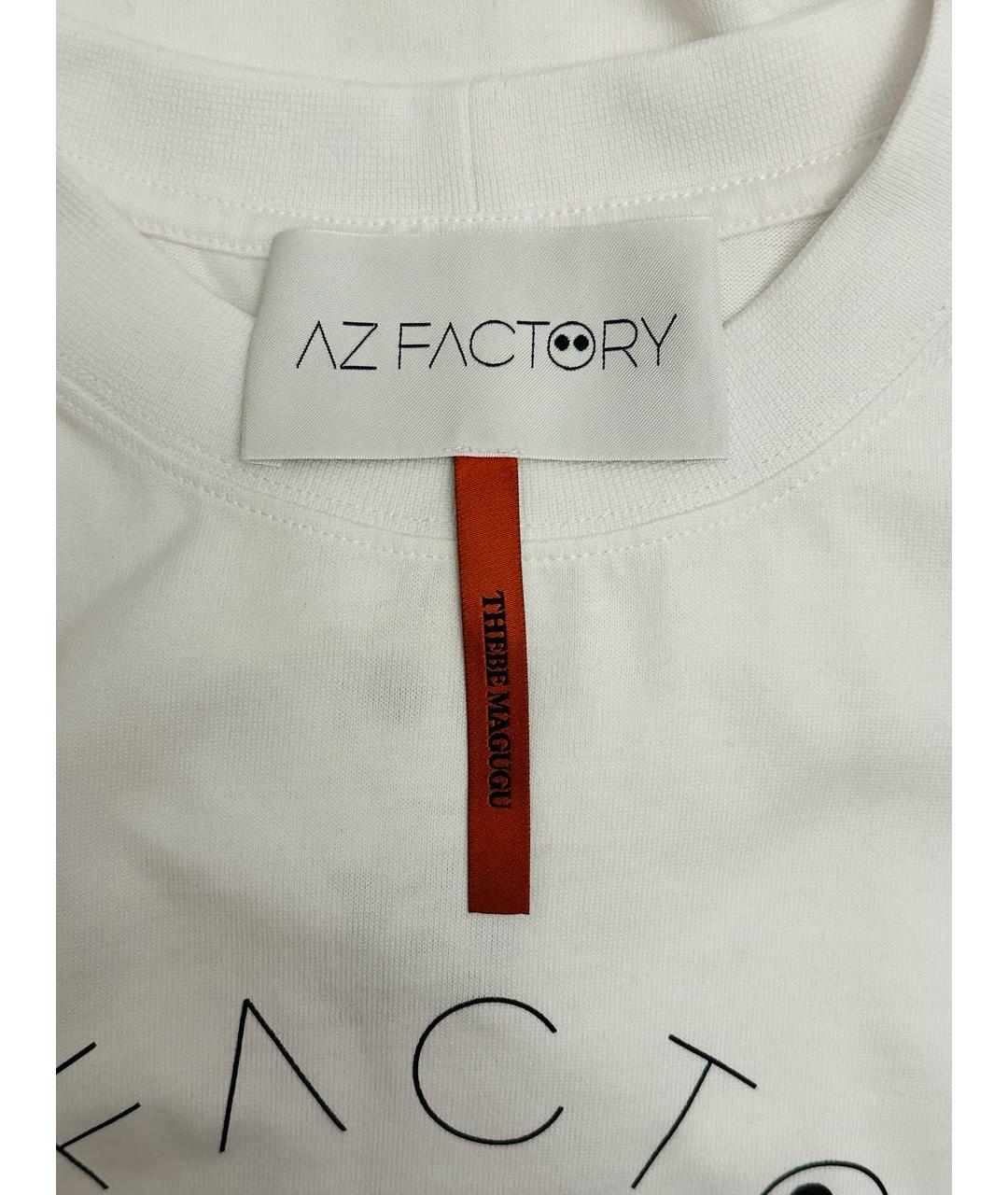 AZ FACTORY Белая хлопковая футболка, фото 3