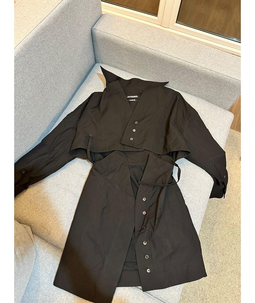 JACQUEMUS Черное коктейльное платье, фото 4