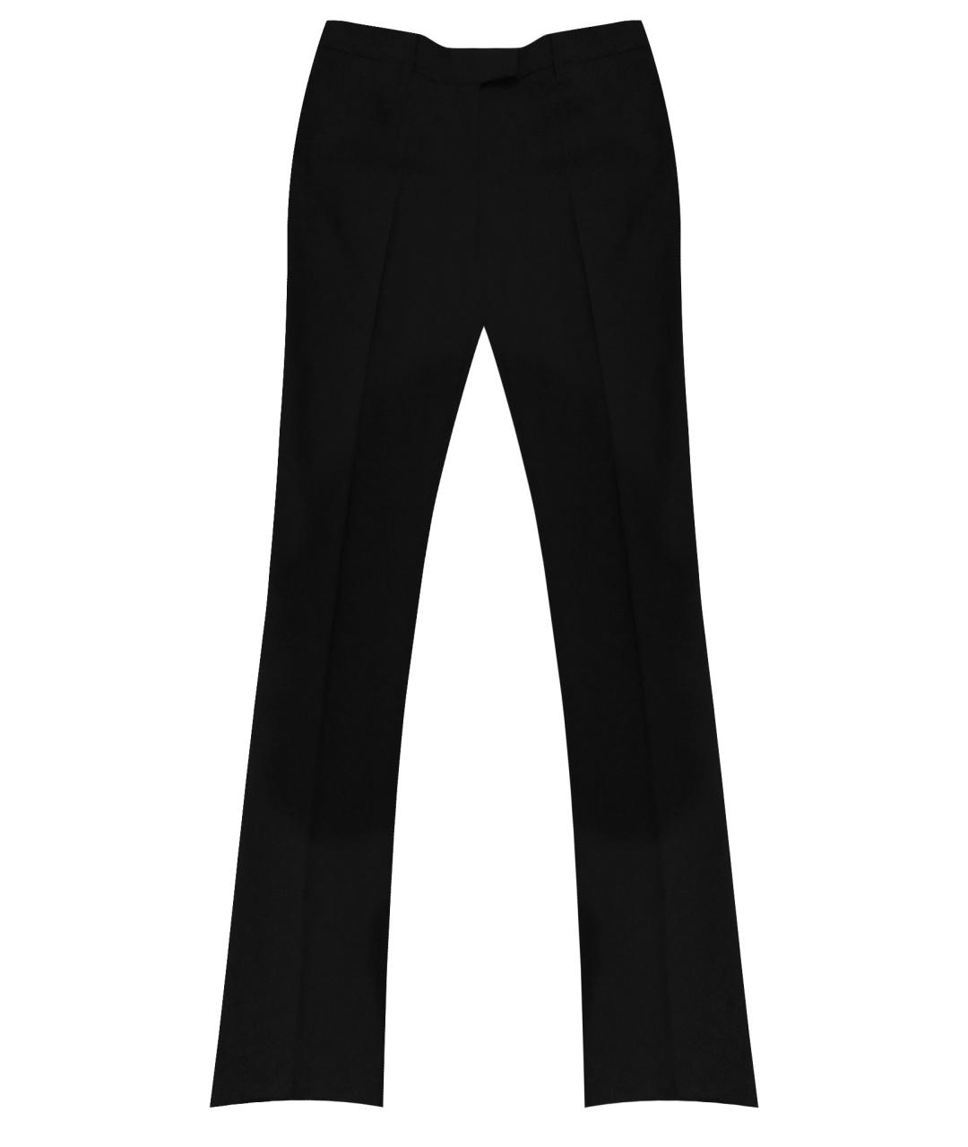 BARBARA BUI Черные шерстяные прямые брюки, фото 1