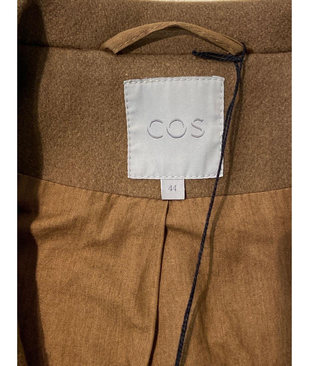 COS Коричневое шерстяное пальто, фото 7