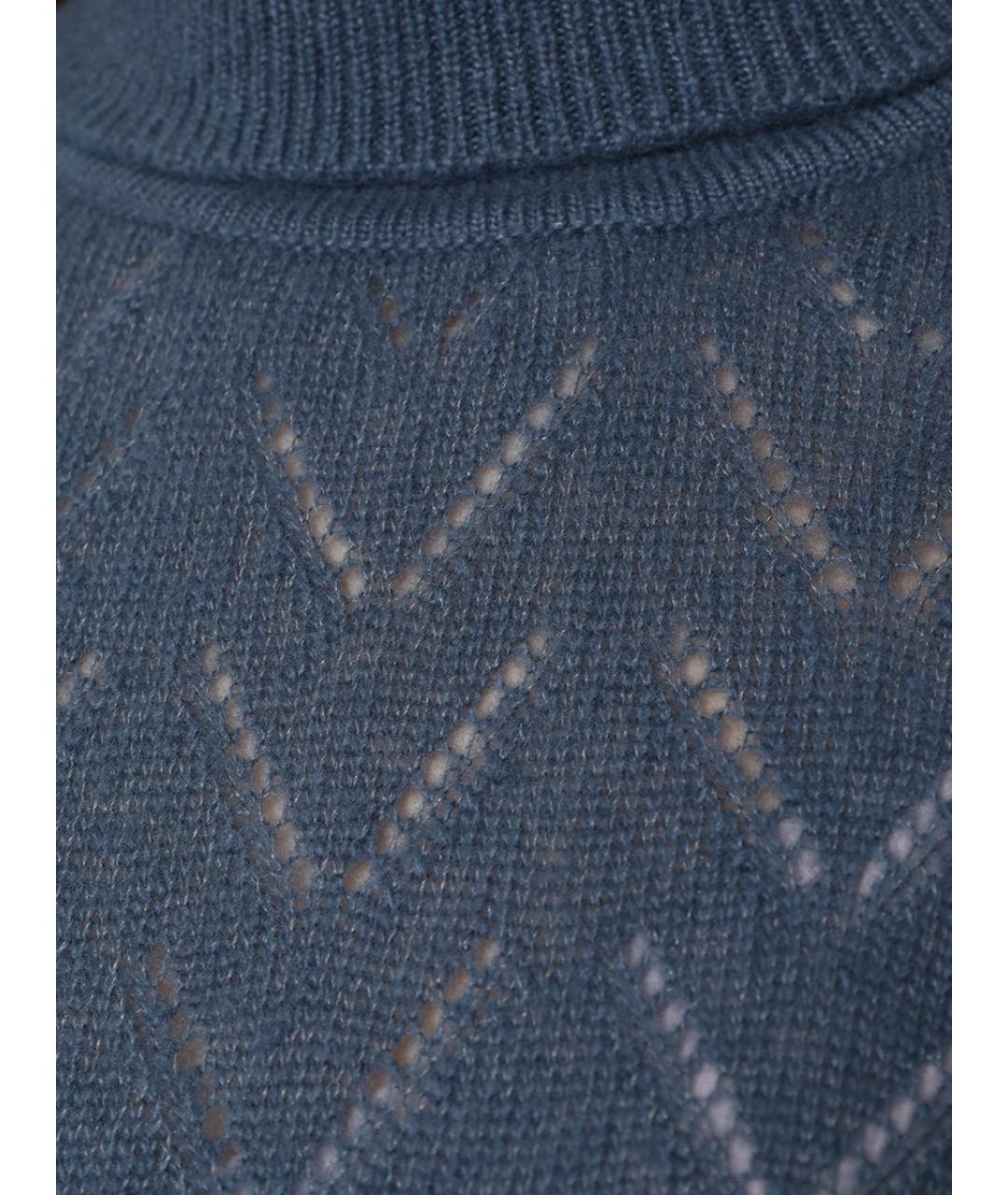 KITON Синий джемпер / свитер, фото 3