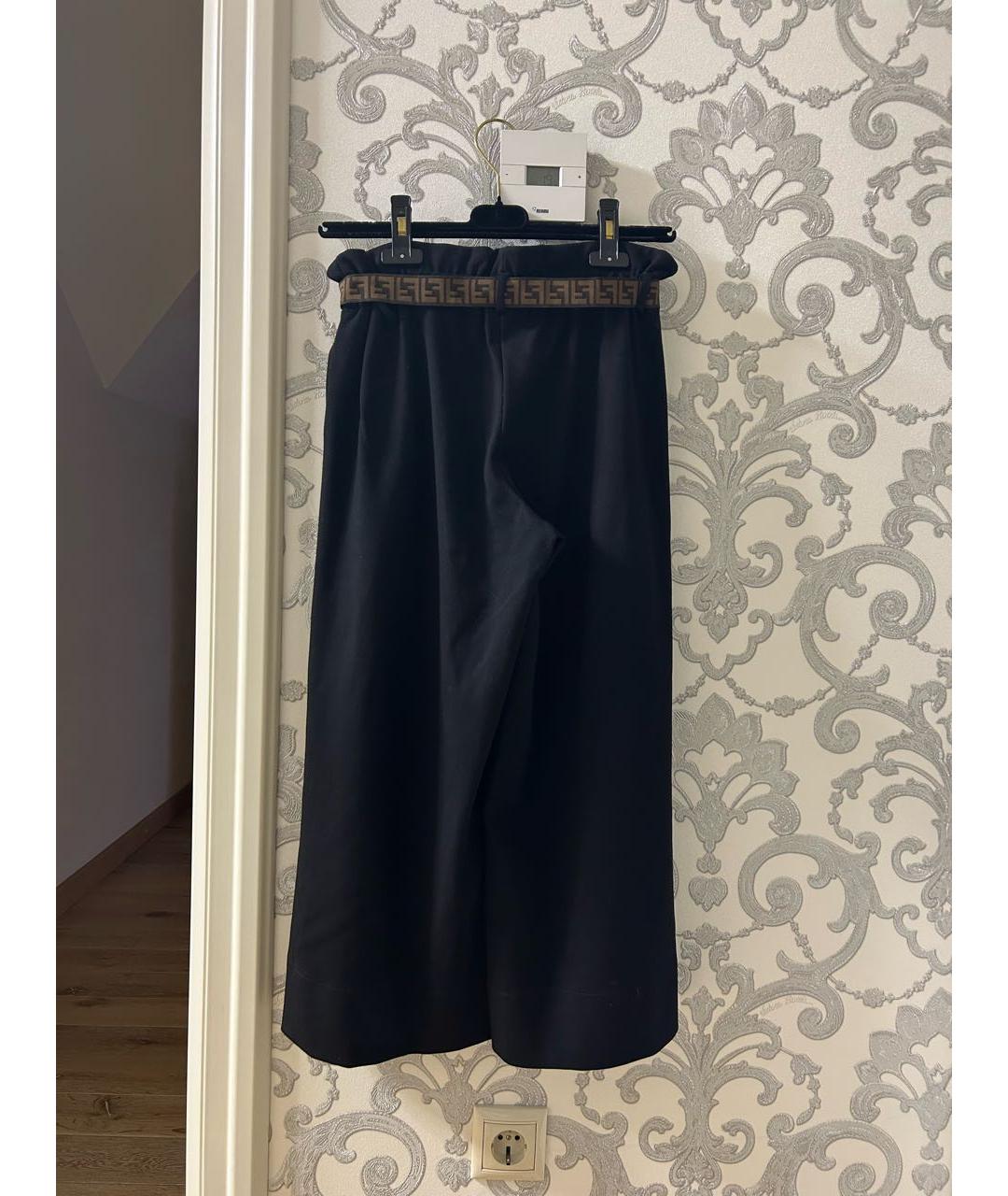 FENDI KIDS Черные вискозные брюки и шорты, фото 2
