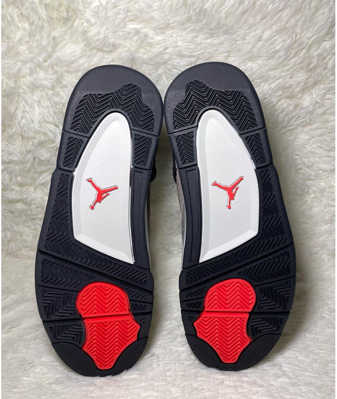 JORDAN Коричневые кожаные высокие кроссовки / кеды, фото 5