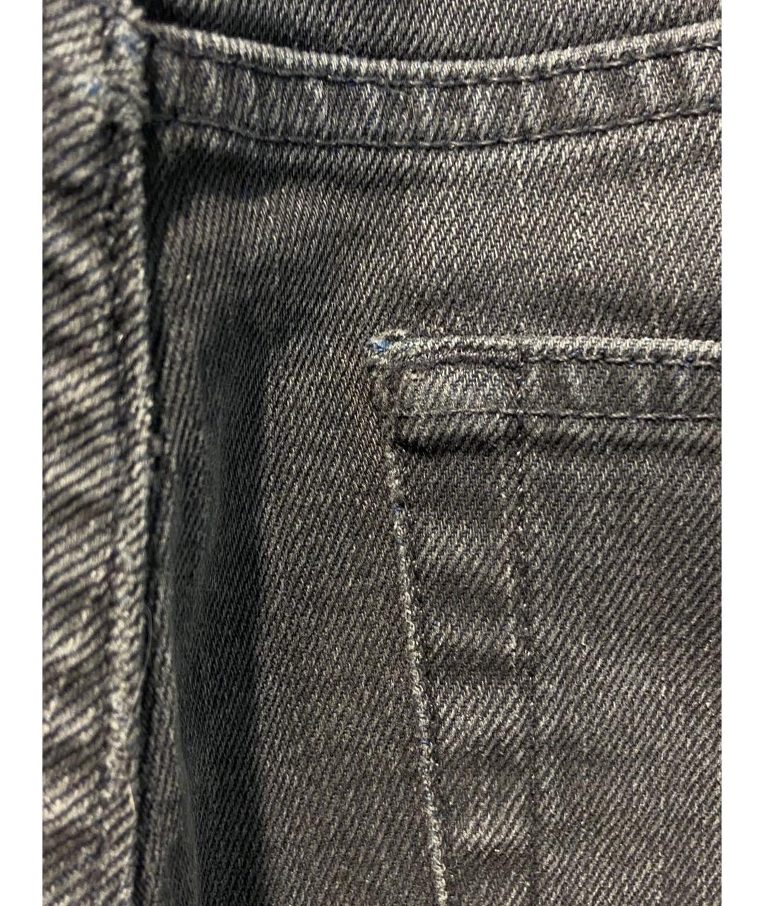ACNE STUDIOS Серые хлопко-эластановые джинсы слим, фото 6
