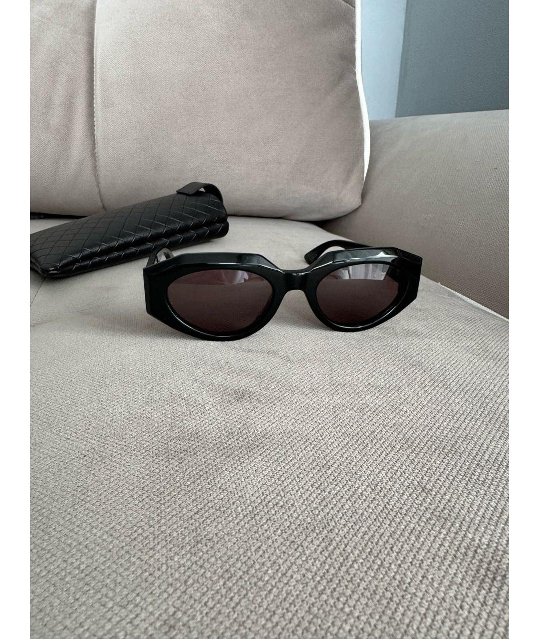 BOTTEGA VENETA Черные пластиковые солнцезащитные очки, фото 8
