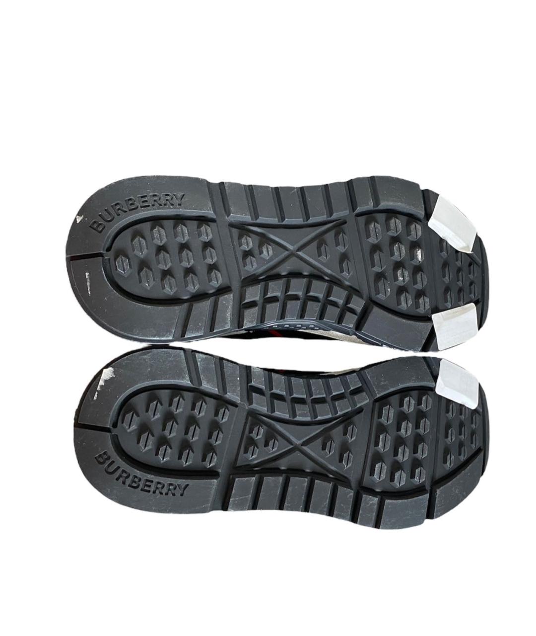 BURBERRY Черные низкие кроссовки / кеды, фото 6