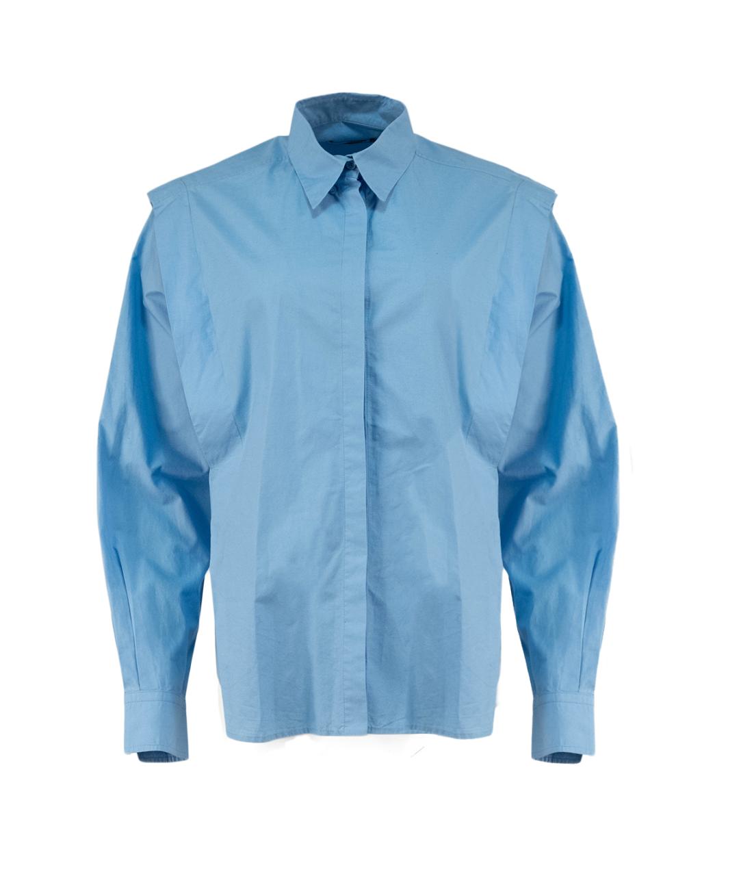 ISABEL MARANT Голубая хлопковая рубашка, фото 6