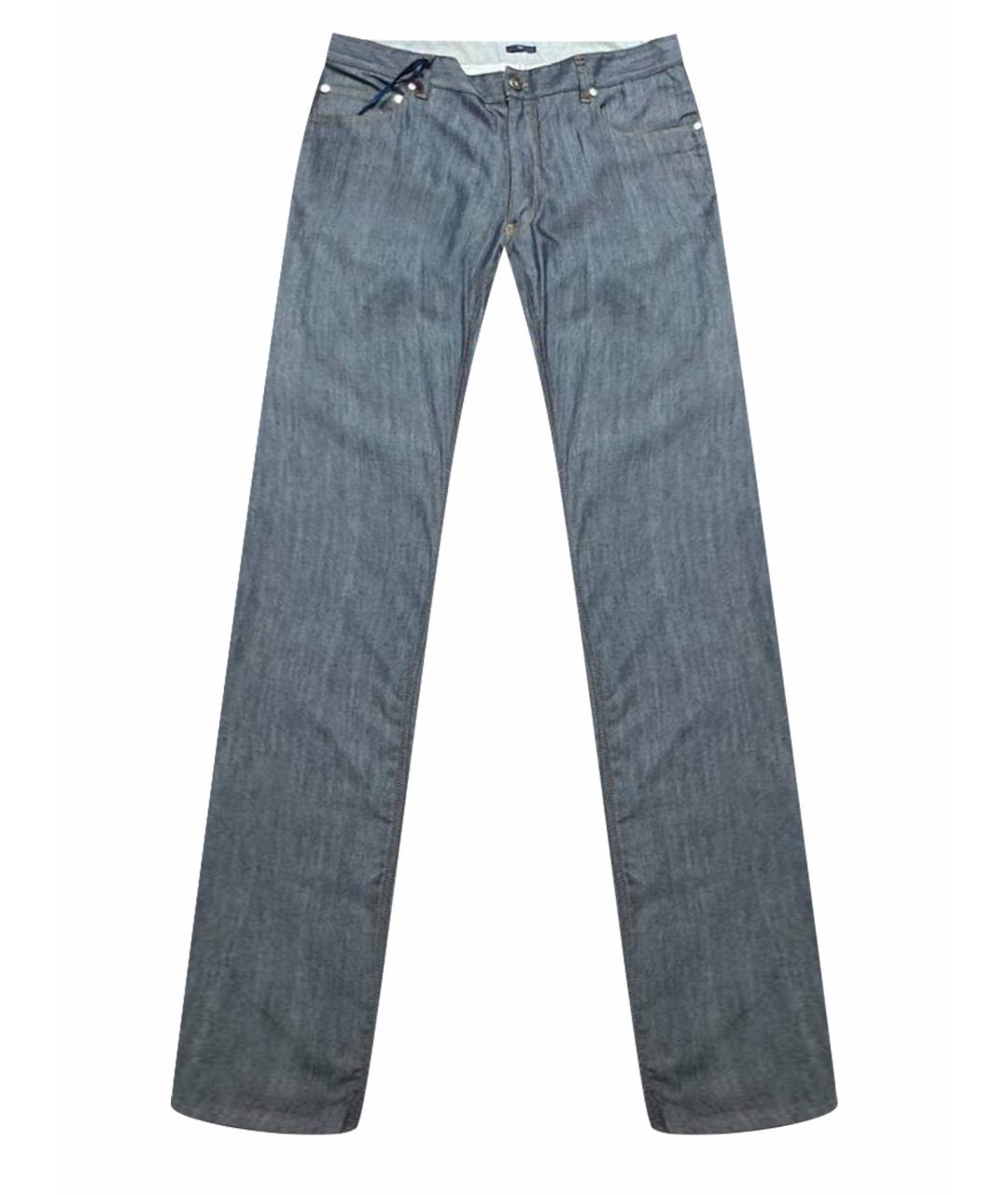 LARUSMIANI Синие прямые джинсы, фото 1