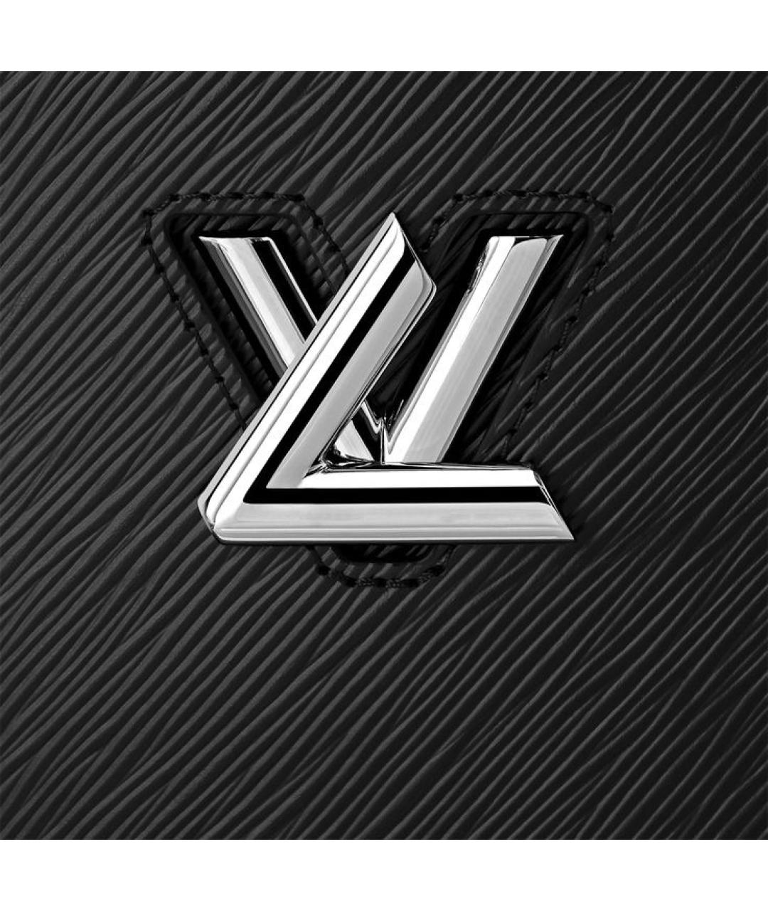 LOUIS VUITTON Черная кожаная сумка с короткими ручками, фото 4