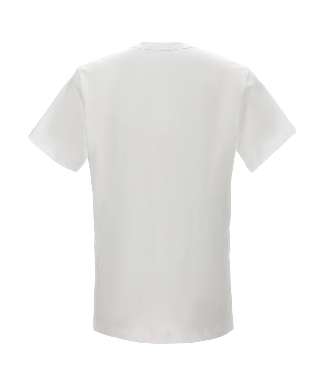 COMME DES GARÇONS SHIRT Белая хлопковая футболка, фото 2