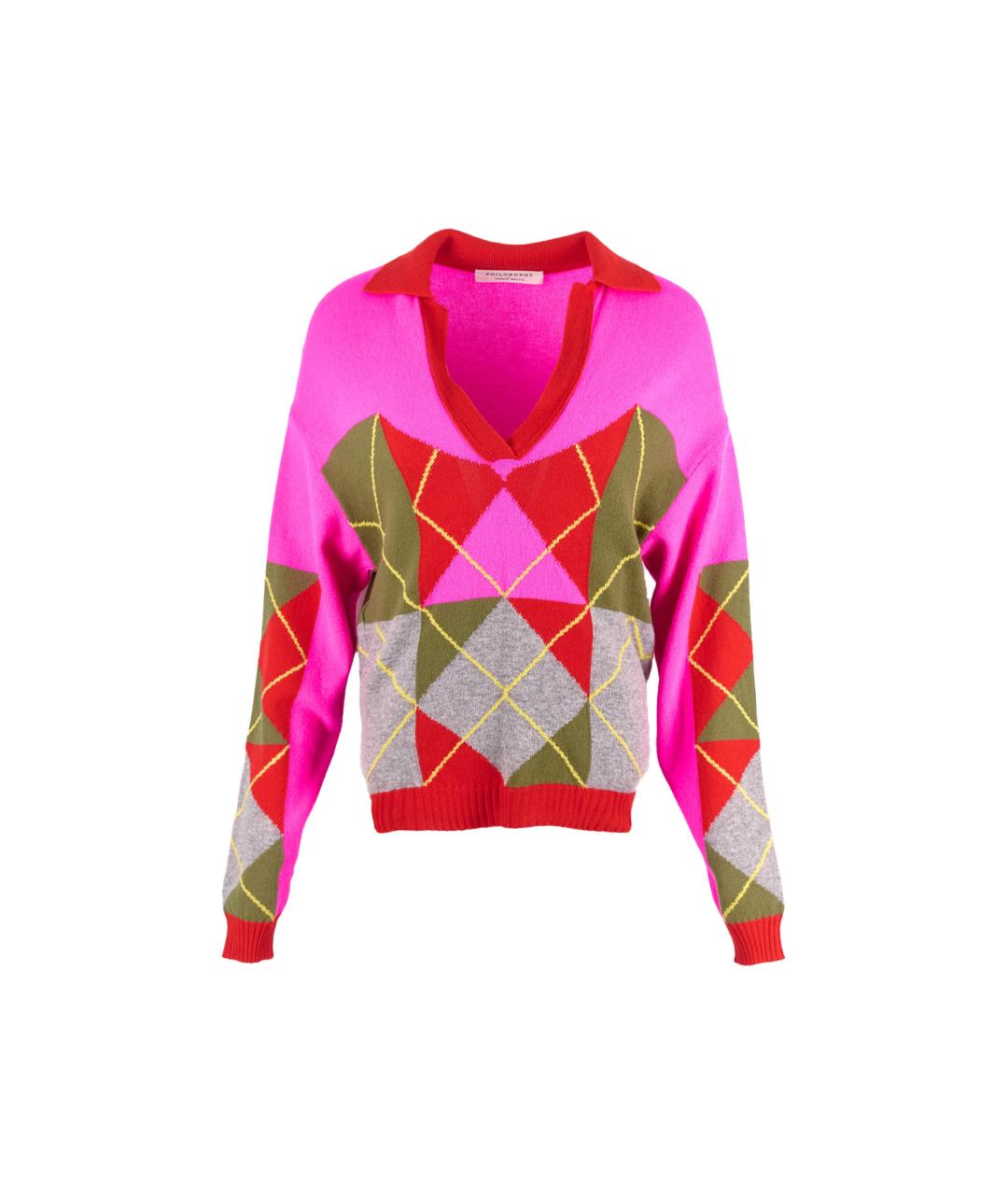 PHILOSOPHY Розовый шерстяной джемпер / свитер, фото 7