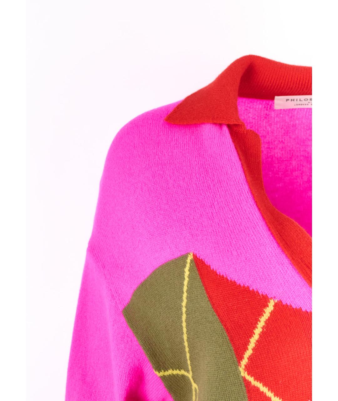 PHILOSOPHY Розовый шерстяной джемпер / свитер, фото 2