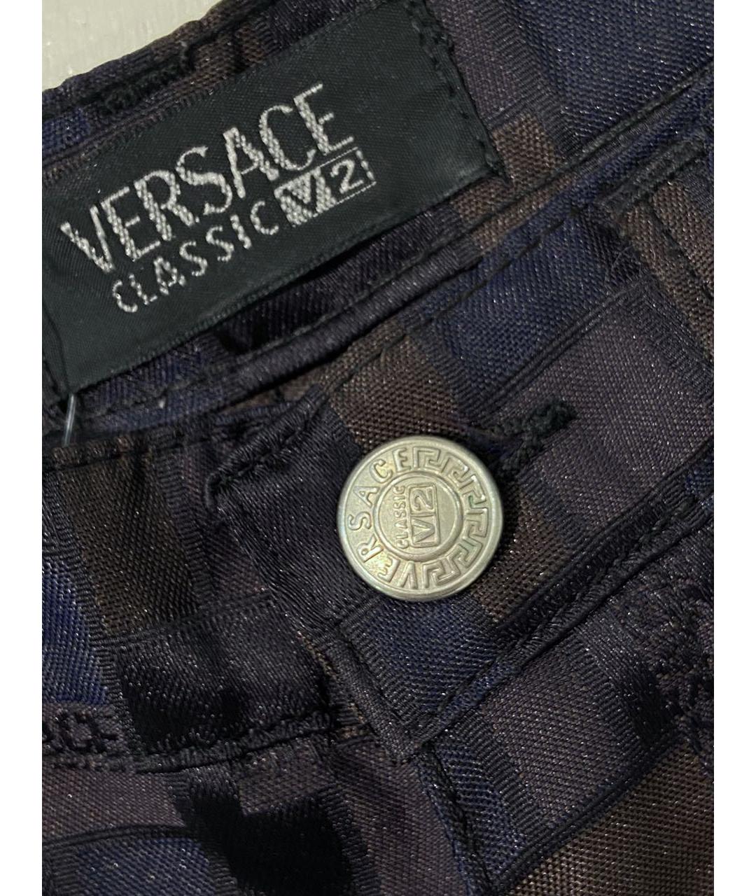 VERSACE Коричневые джинсы клеш, фото 5