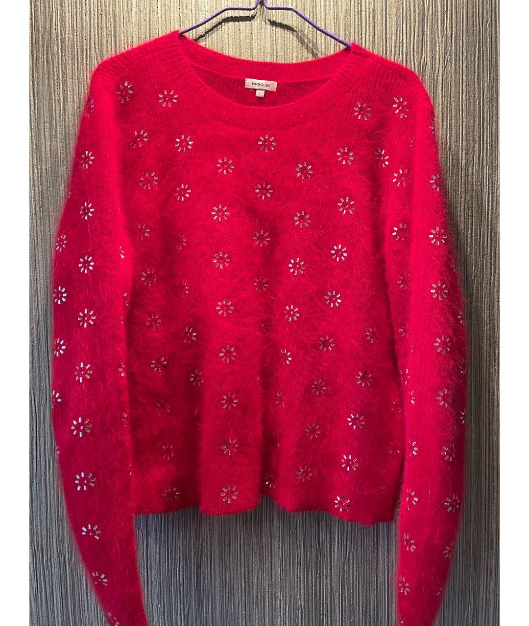 MANOUSH Красный джемпер / свитер, фото 4