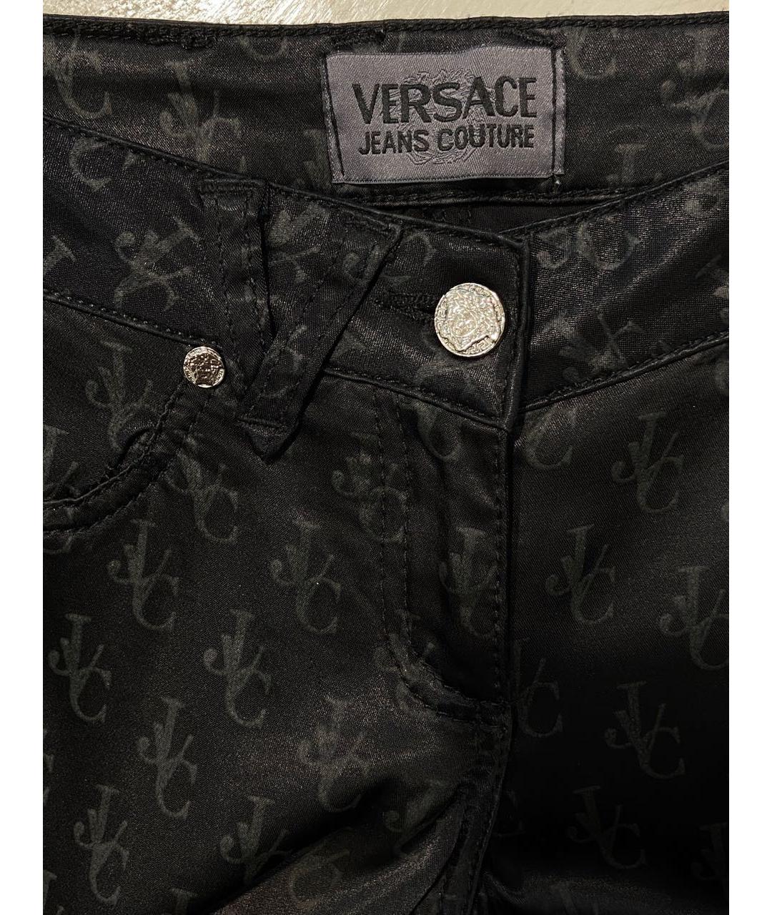 VERSACE JEANS COUTURE Черные прямые джинсы, фото 4