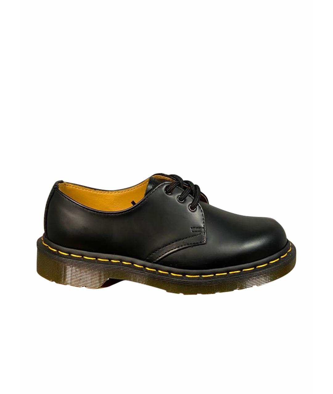 DR. MARTENS Черные кожаные брогги и оксфорды, фото 1