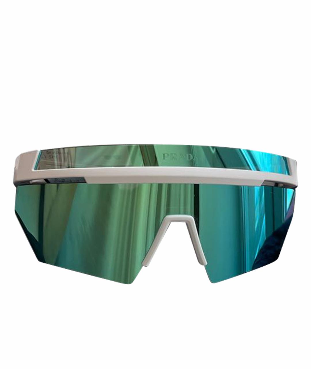 PRADA Синие пластиковые солнцезащитные очки, фото 1
