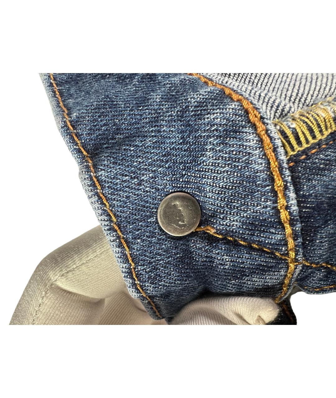 LEVI'S Синие хлопковые прямые джинсы, фото 6