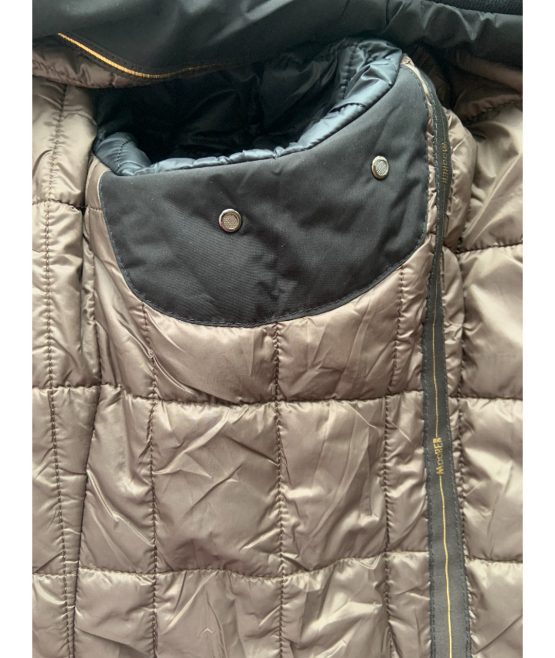 MOORER Черная полиэстеровая куртка, фото 7