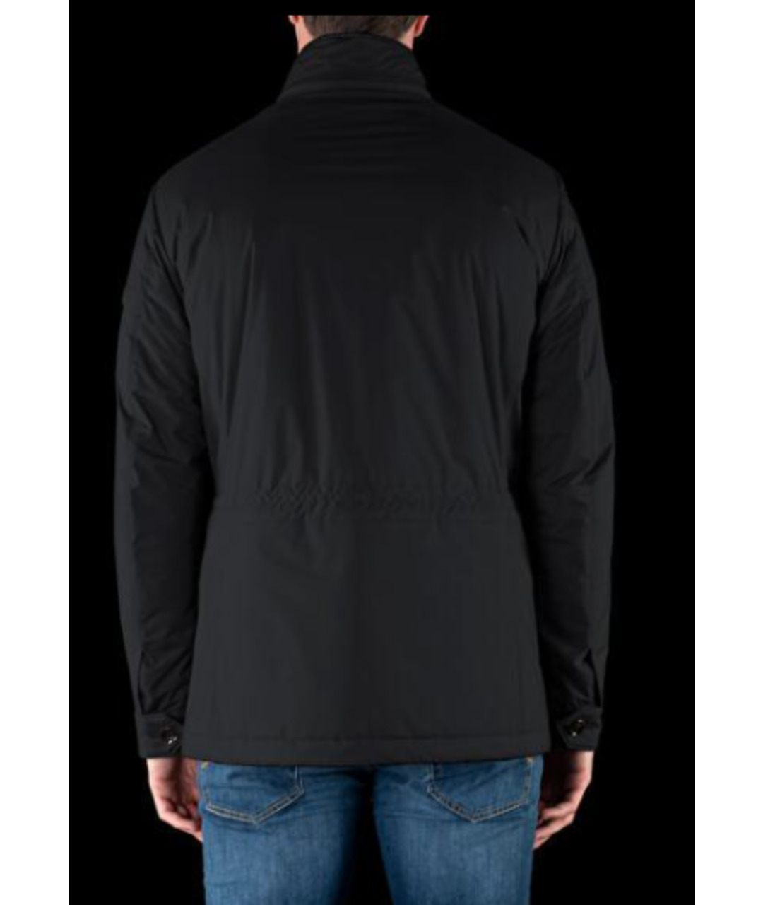 MOORER Черная полиэстеровая куртка, фото 2