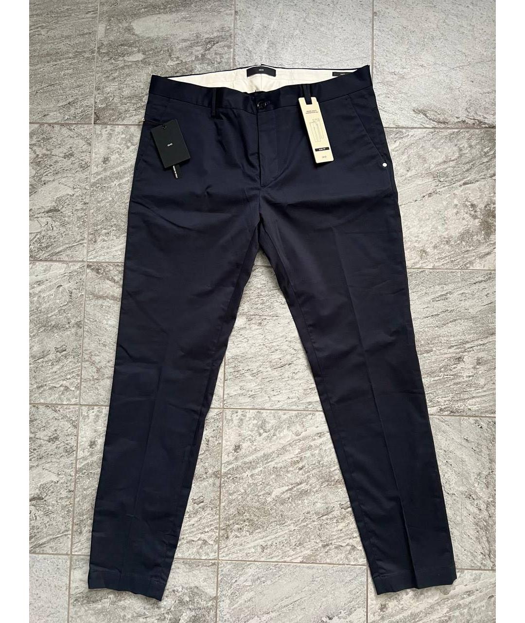 LIU JO Черные хлопко-эластановые брюки чинос, фото 9