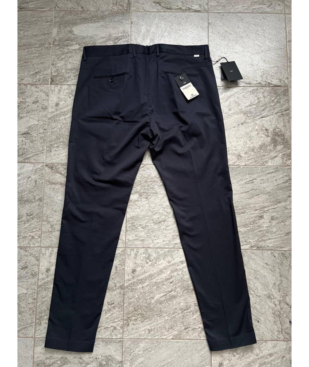 LIU JO Черные хлопко-эластановые брюки чинос, фото 2