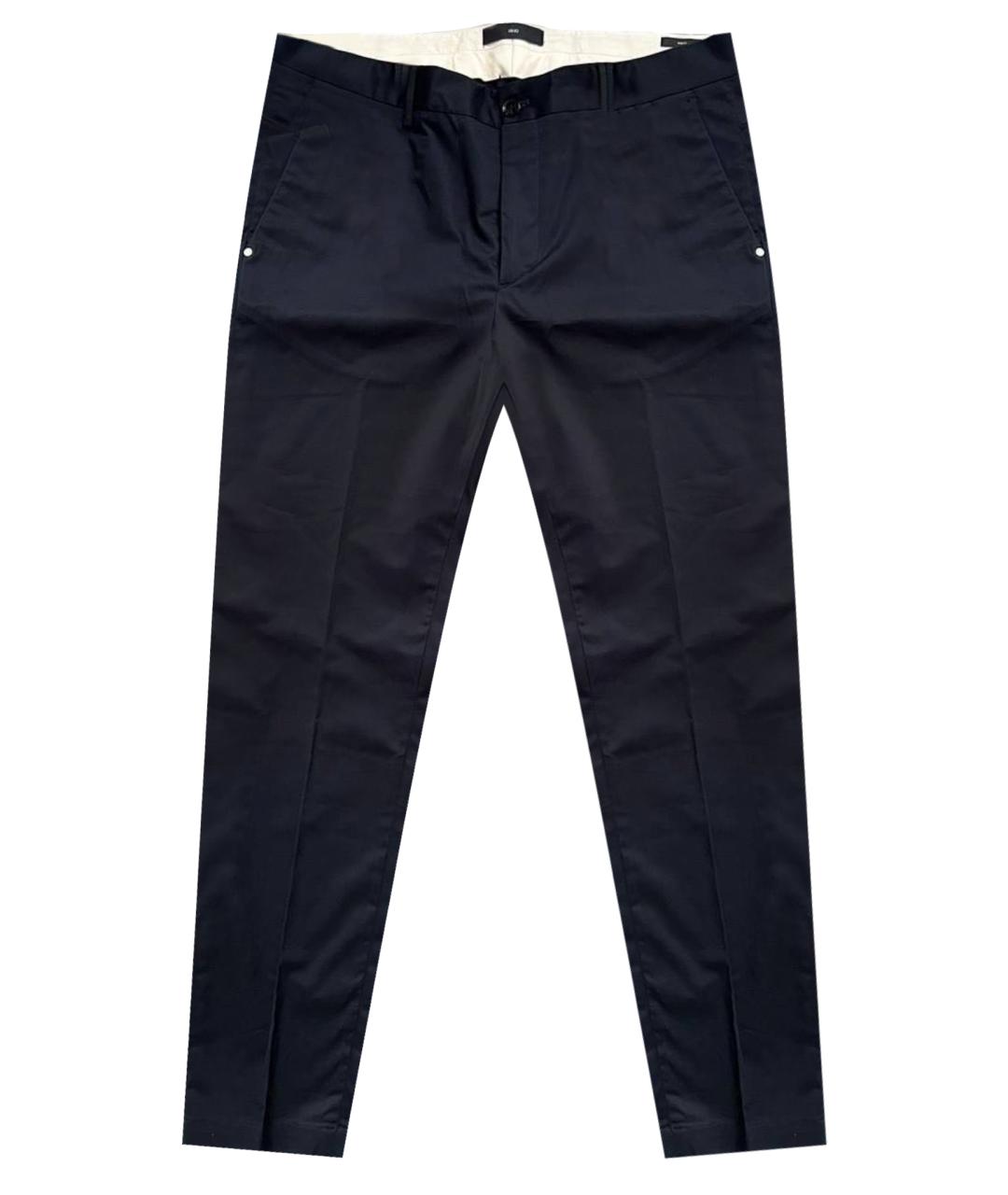 LIU JO Черные хлопко-эластановые брюки чинос, фото 1