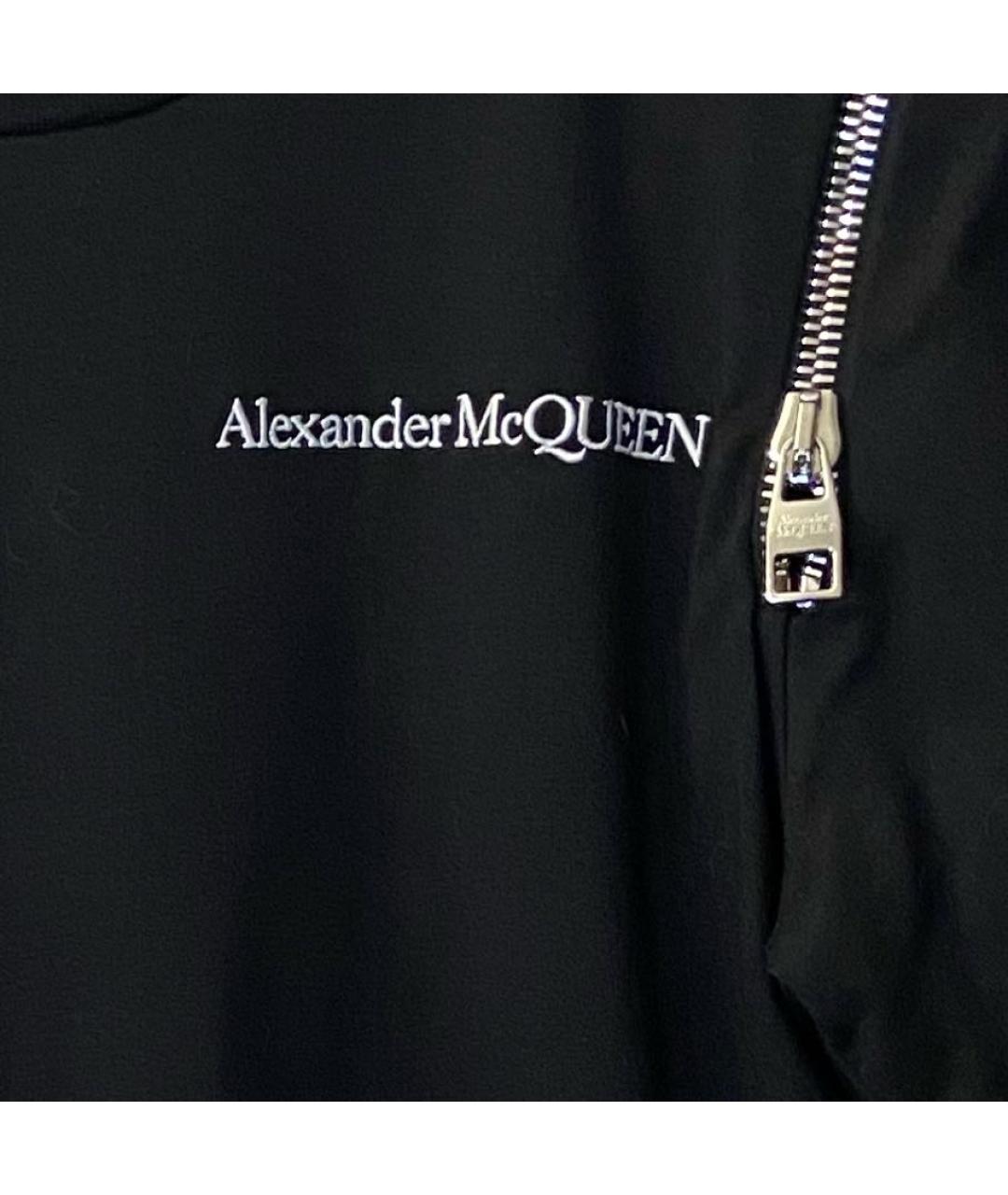ALEXANDER MCQUEEN Черная хлопковая футболка, фото 5