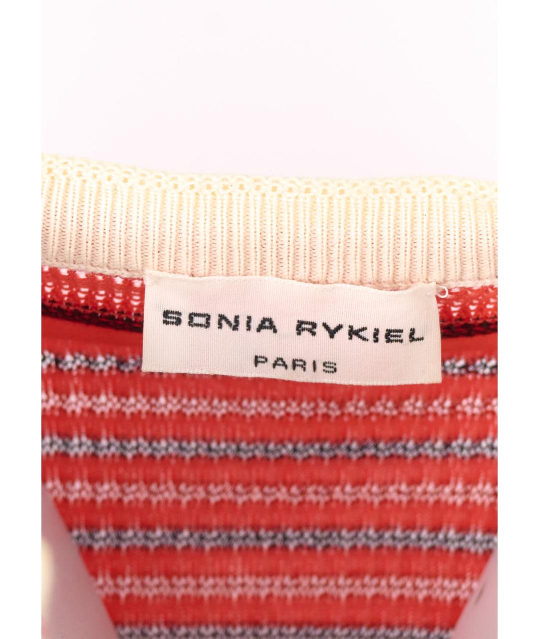 SONIA RYKIEL Красный хлопковый джемпер / свитер, фото 4