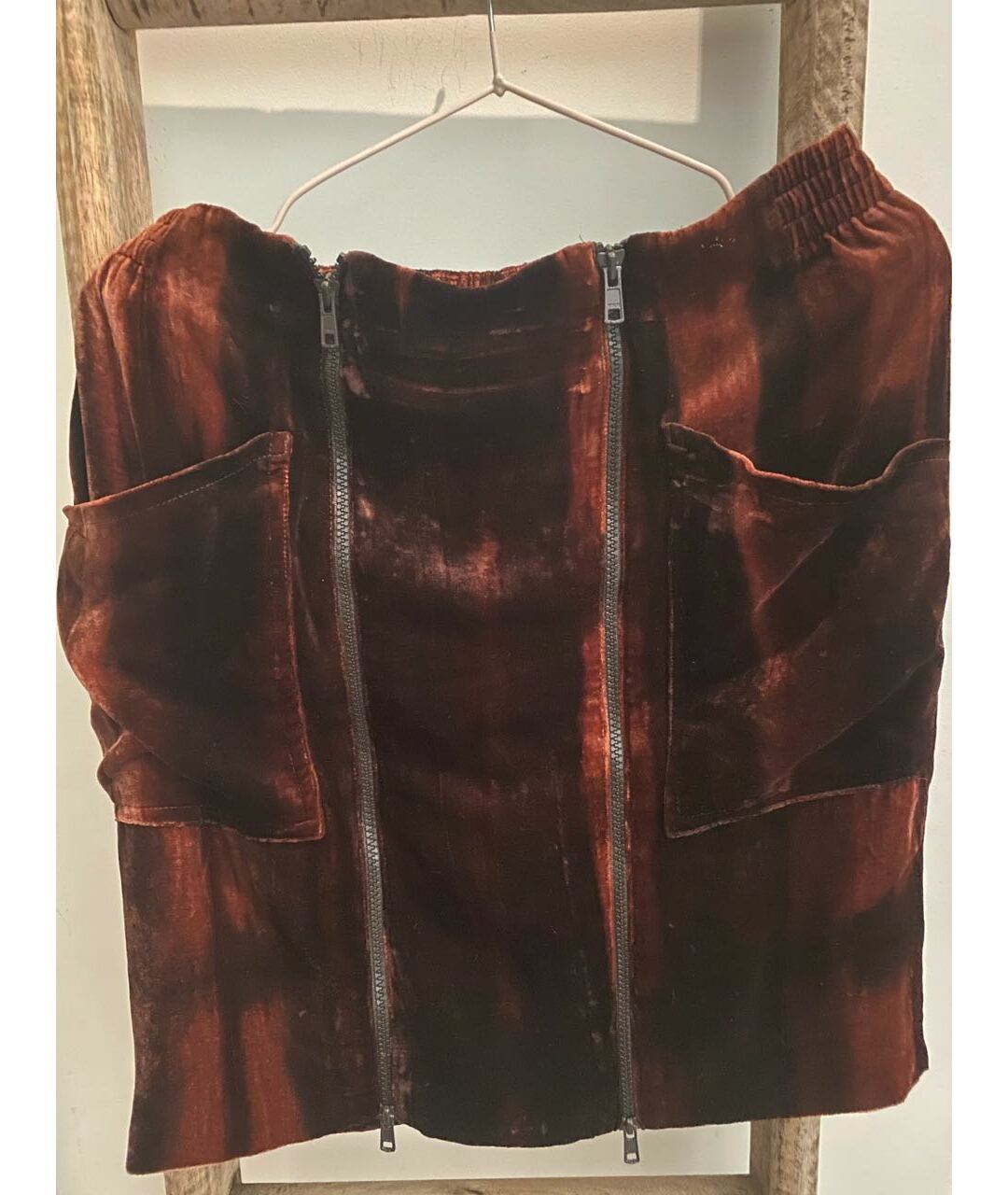 CHRISTIAN DIOR PRE-OWNED Коричневая бархатная юбка мини, фото 4